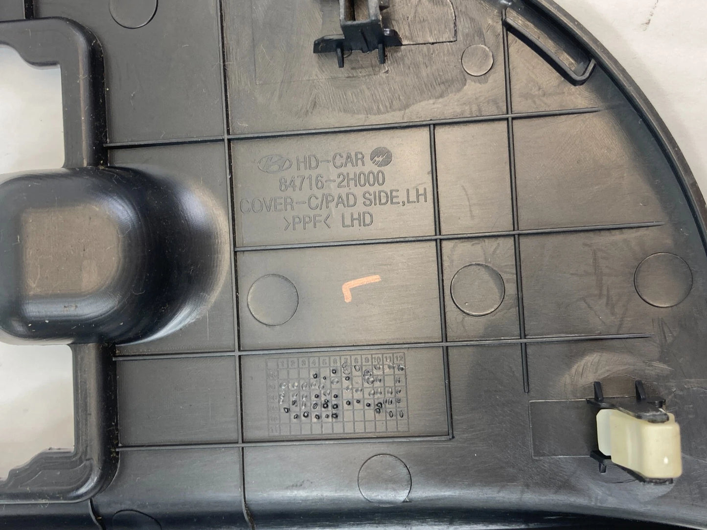 2010 HYUNDAI ELANTRA LEFT DRIVER SIDE DASH END CAP COVER BEZEL TRIM 84716-2H000