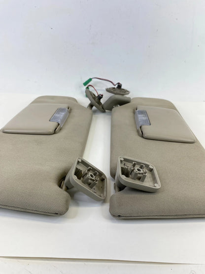 2010 2011 FORD TAURUS LEFT & RIGHT SIDE SUN VISOR SET PAIR W/ GARAGE OPENER OEM