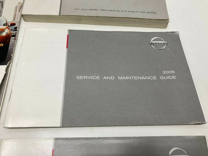 2005 05 NISSAN MURANO FACTORY OWNERS MANUAL GUIDE HANDBOOK SET W/ CASE OEM