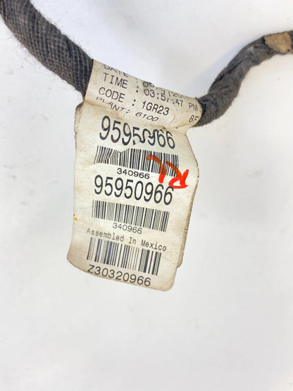 2011 2012 CHEVROLET CRUZE REAR LEFT HARNESS DOOR WIRE WIRING 95950966 OEM