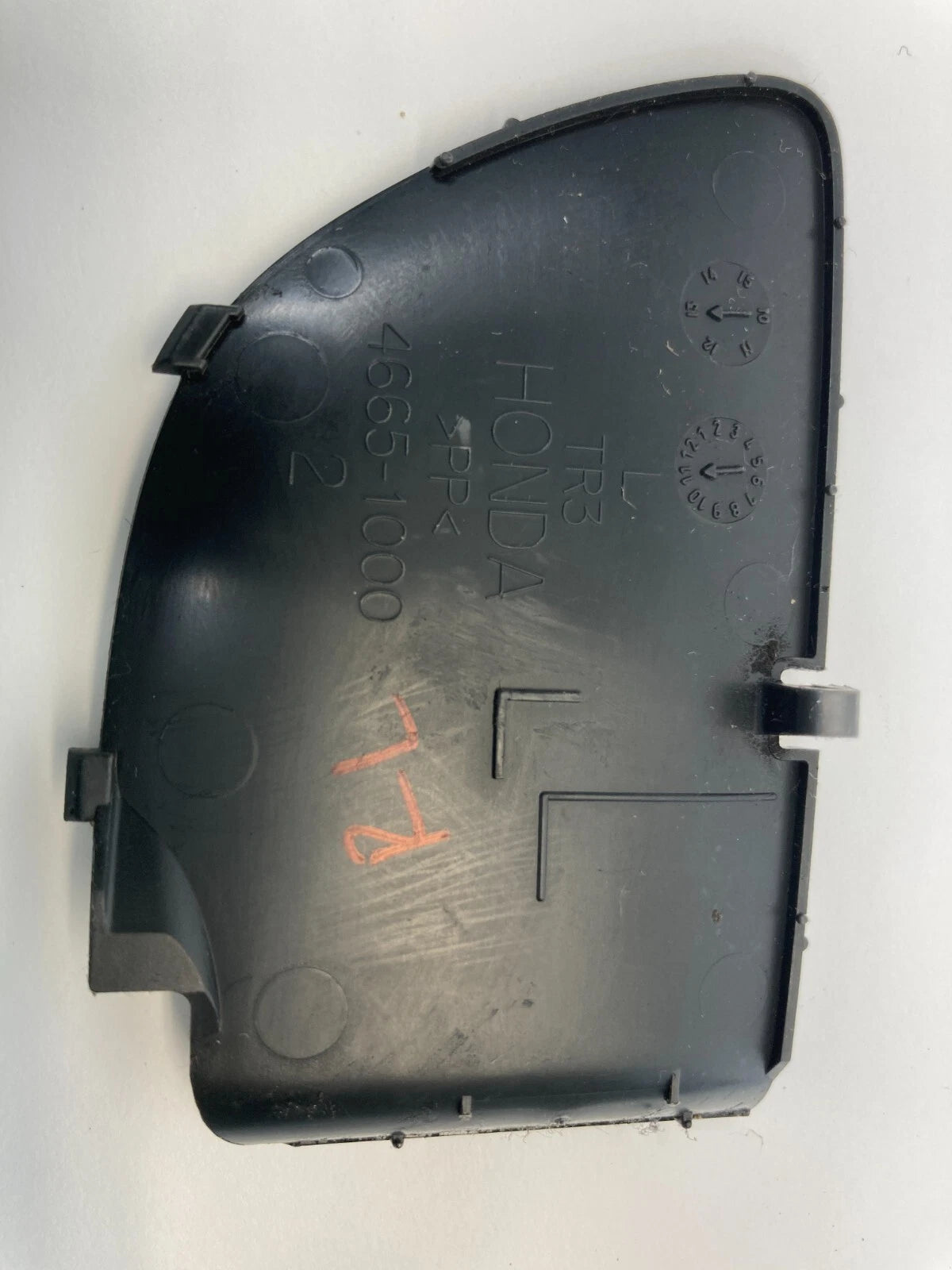 12-15 HONDA CIVIC SEDAN REAR LEFT INTERIOR SIDE DOOR HANDLE CAP TRIM 46651000