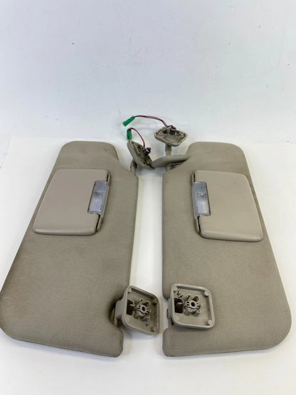 2010 2011 FORD TAURUS LEFT & RIGHT SIDE SUN VISOR SET PAIR W/ GARAGE OPENER OEM