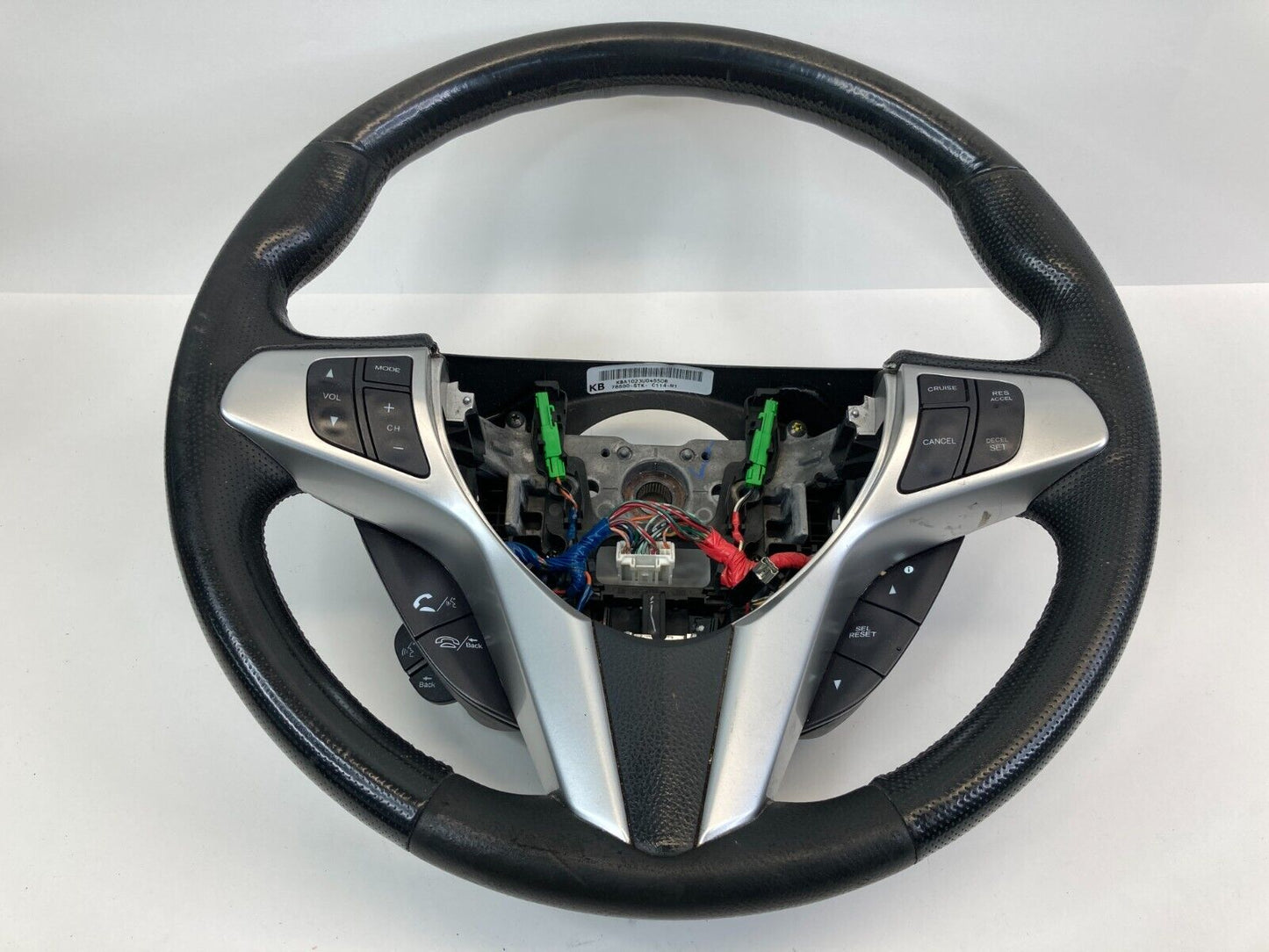 07-12 Acura RDX Driver Steering Wheel w/ Paddle Shifters Leather 78500-STK-C114