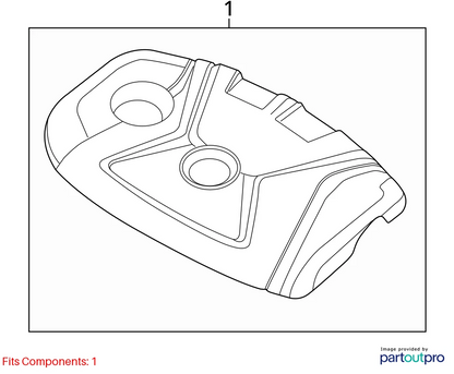 2014-2016 KIA FORTE 2.0L ENGINE VALVE APPEARANCE COVER ASSEMBLY 29240-2E000 OEM
