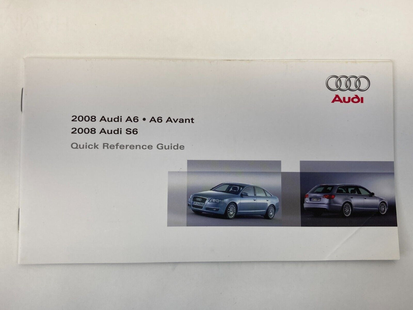 2008 Audi A6 Owners Manual Quick Reference Guide Book Set w/ Case OEM