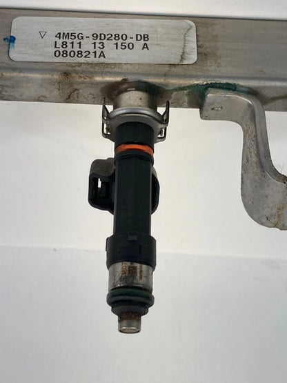 08-11 FORD FOCUS 13-20 FUSION AT FUEL INJECTION RAIL W/ INJECTORS 4M5G9D280D OEM