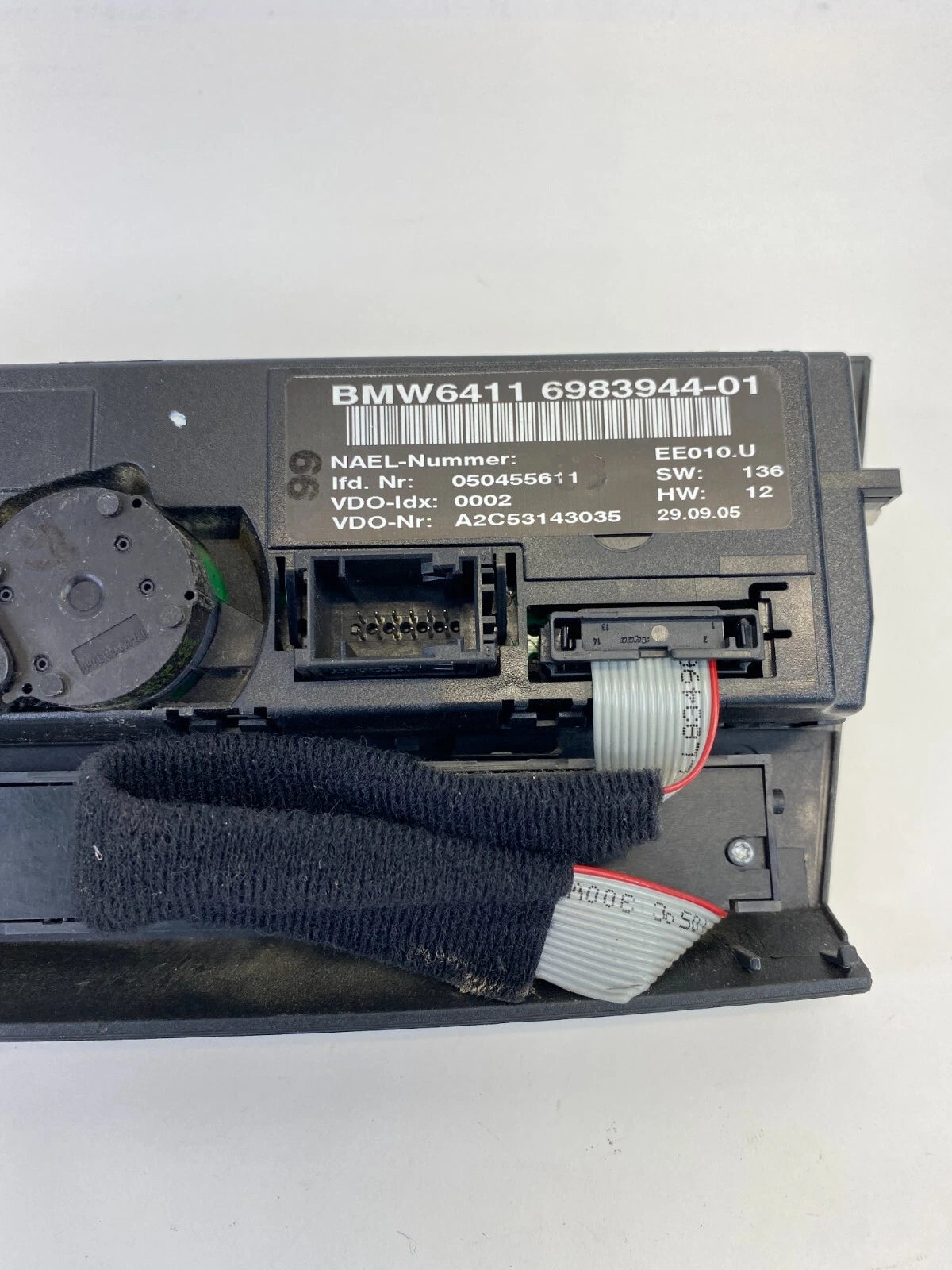 2006 BMW 330XI A/C HEATER TEMPERATURE SWITCH CLIMATE CONTROL SWITCH 64116983944