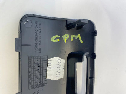 07-11 HONDA CR-V UPPER GLOVE BOX LOCK MAINTENANCE LID ACCESS COVER 77504SWAA010