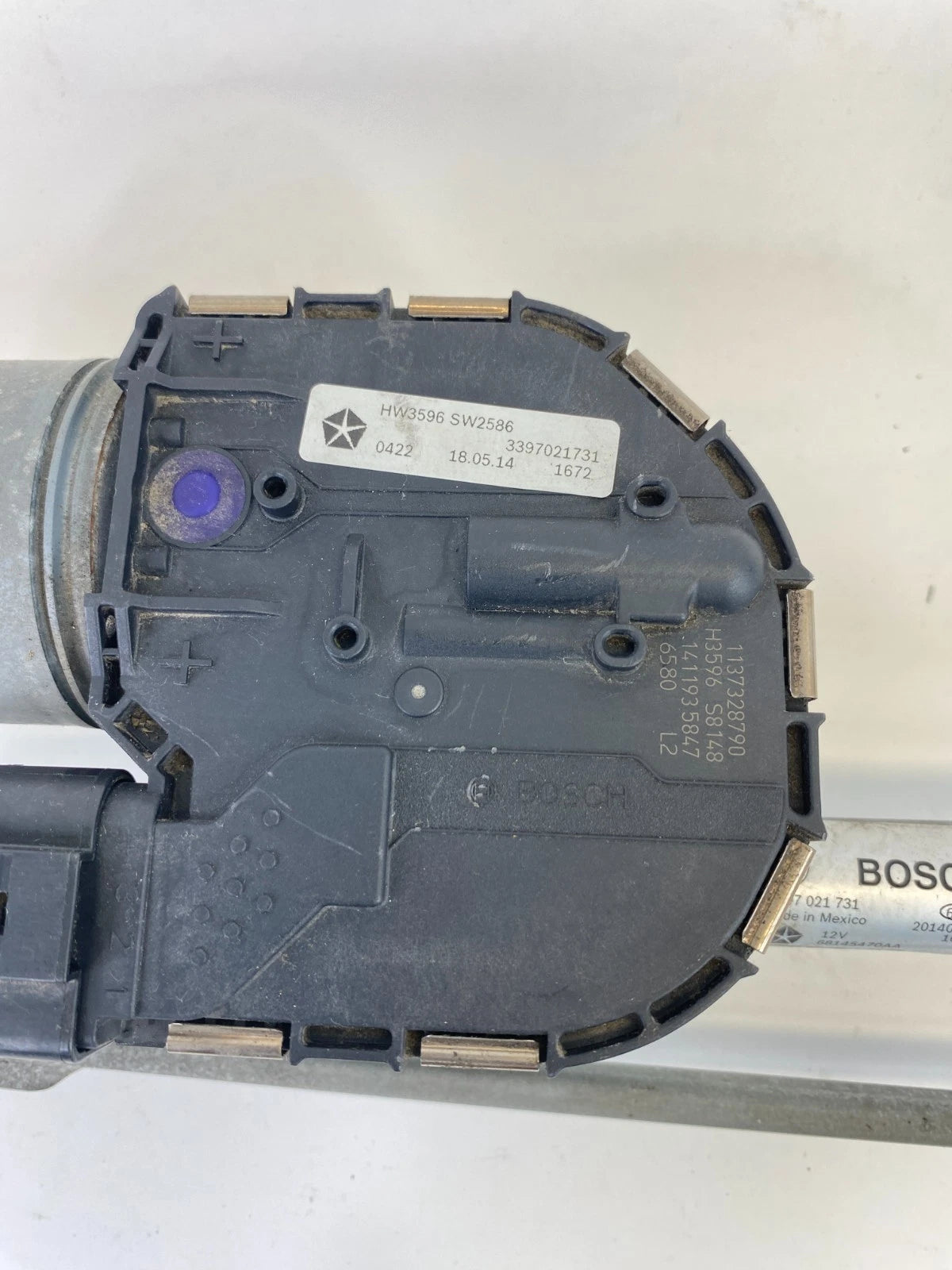 2015-2017 Chrysler 200 Front Windshield Wiper Motor w/ Linkage 68145470AA OEM