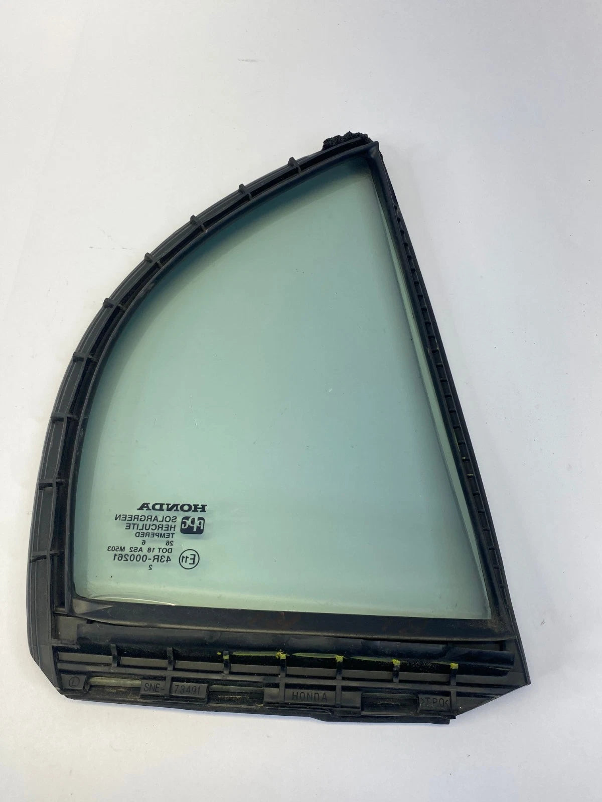2006-2011 HONDA CIVIC QUARTER WINDOW VENT GLASS REAR LEFT OEM FACTORY 43R-000261