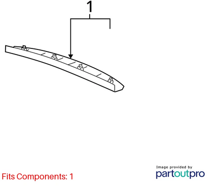 2013-2015 CHEVROLET CAPTIVA SPORT LIFTGATE FINISH TRIM PANEL COVER REAR 20979348
