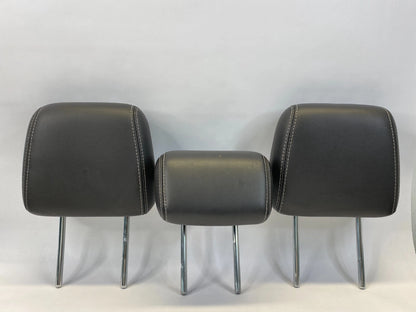 12-14 FORD FOCUS SEDAN REAR SEAT HEADREST SET LEFT RIGHT MIDDLE 3PC BLACK OEM