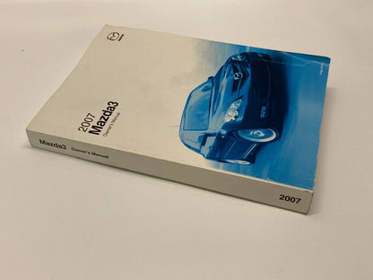 2007 MAZDA3 MAZDA 3 OWNERS MANUAL GUIDE HANDBOOK W/ BOOK CASE 9999-95-038C OEM