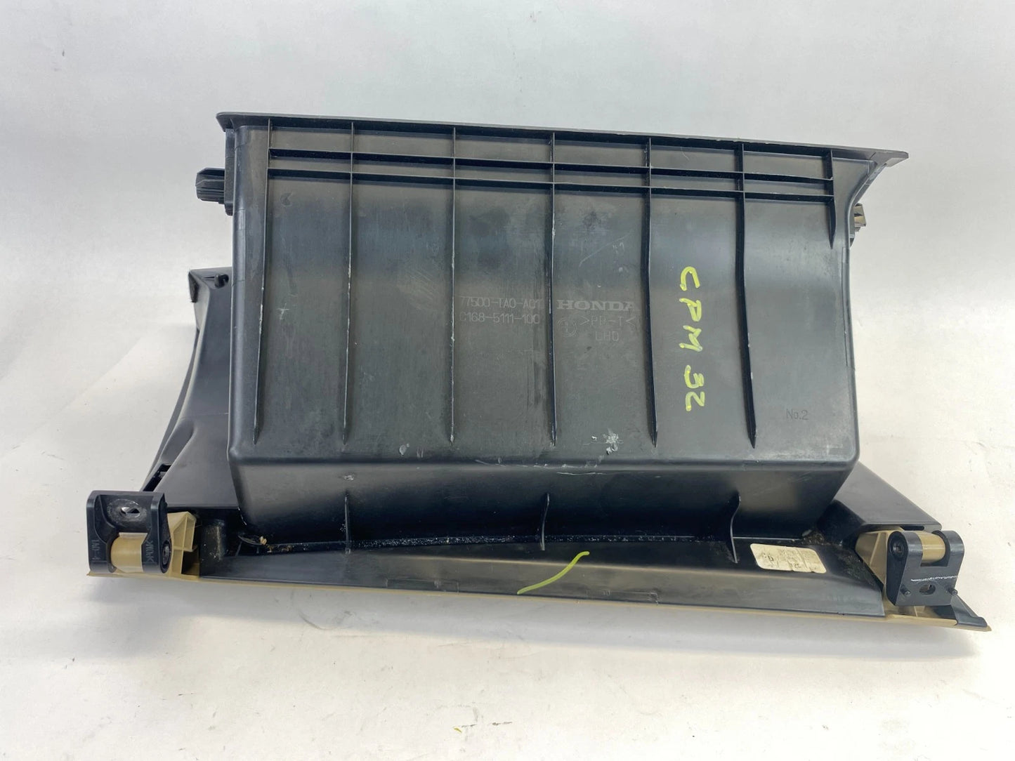 2008-2012 HONDA ACCORD DASH RIGHT GLOVE BOX STORAGE COMPARTMENT 77500-TA0-A010