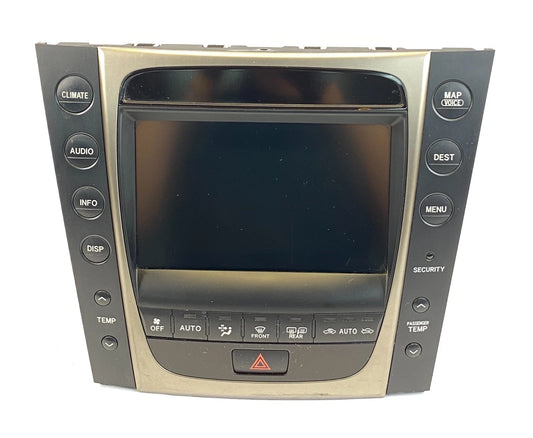 2007 2008 LEXUS GS350 RADIO NAVIGATION GPS DISPLAY INFORMATION CLIMATE CONTROL