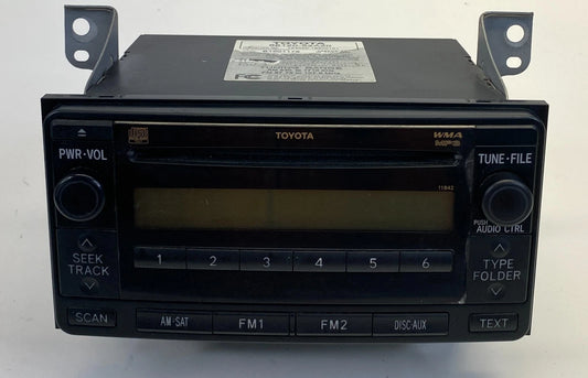 2008-2011 TOYOTA YARIS HATCHBACK AM/FM RADIO CD RECEIVER 86120-52A20 OEM