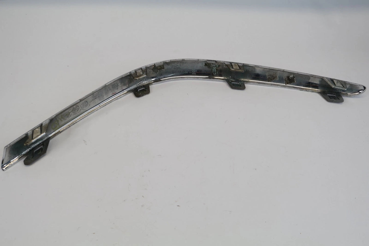 00-04 JAGUAR S-TYPE REAR LEFT BUMPER CHROME MOLDING TRIM STRIP OEM XR8317C773AA