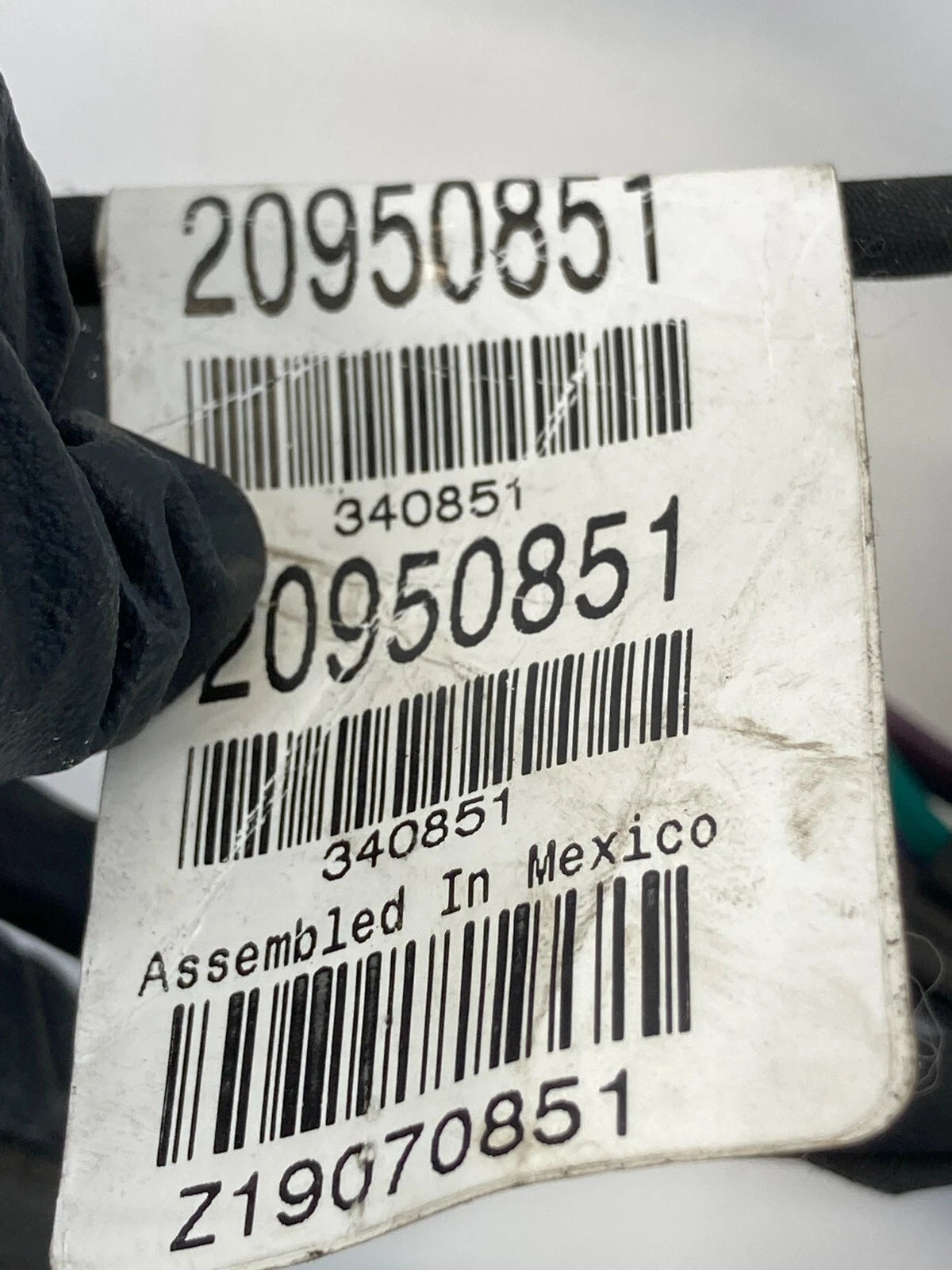 2011 2012 CHEVROLET MALIBU REAR RIGHT SIDE DOOR WIRING HARNESS 20950851 OEM