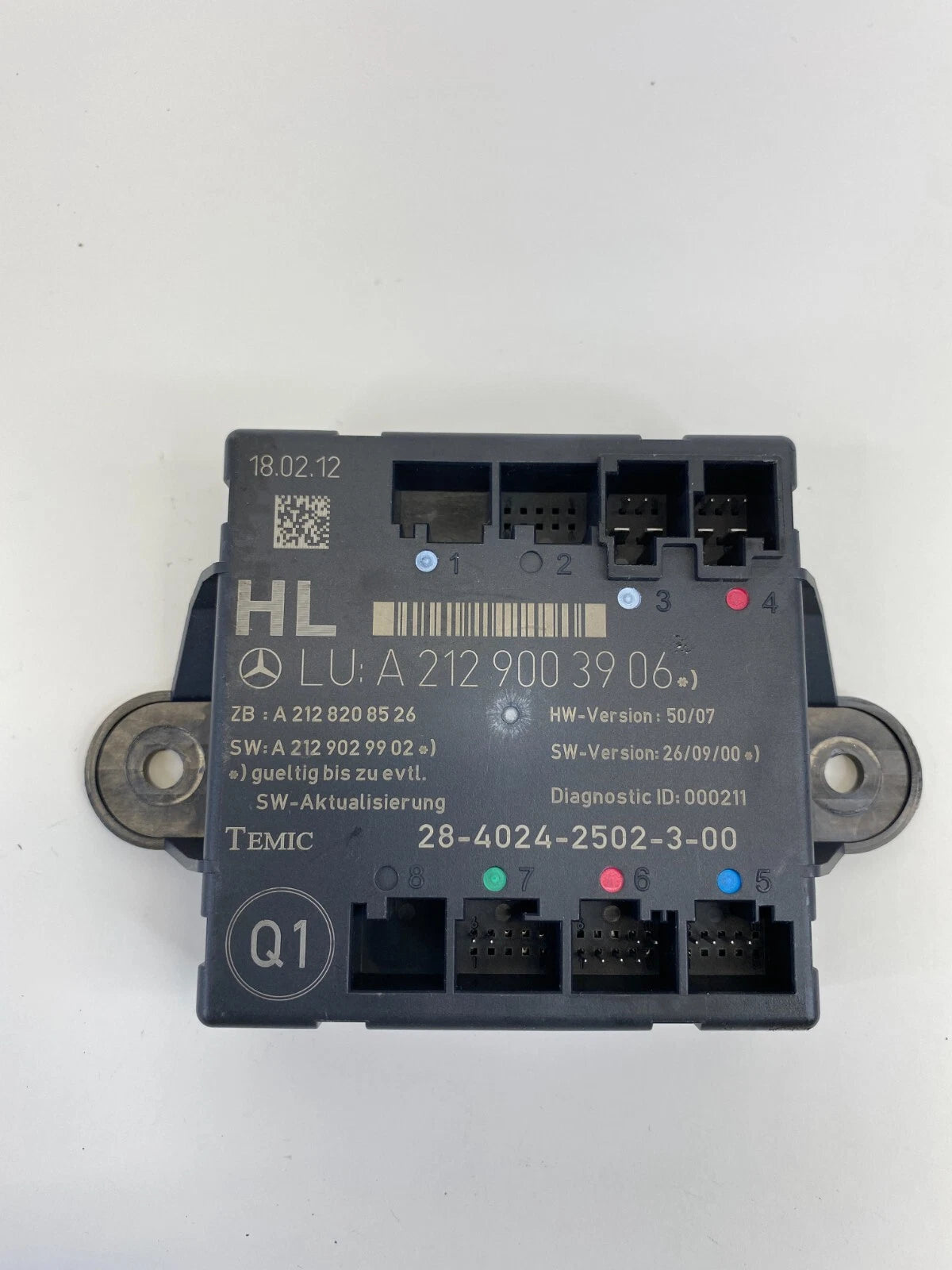 2006-2016 MERCEDES E350 REAR LEFT DOOR CONTROL MODULE UNIT A2129003906 OEM
