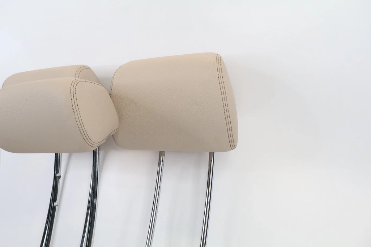 10-16 MERCEDES W212 E350 E250 REAR SEAT HEADREST HEAD REST SET 3 PIECES BEIGE