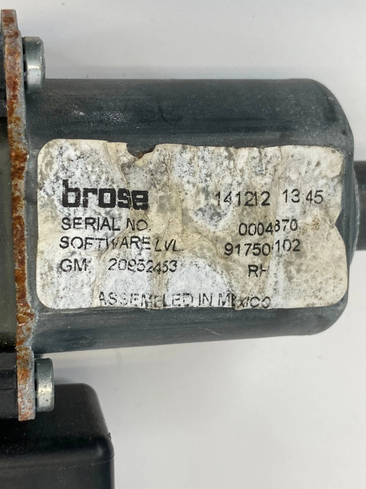 11-17 BUICK REGAL FRONT RIGHT PASSENGER SIDE DOOR POWER WINDOW MOTOR 20952453