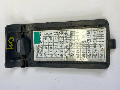 2003-2007 HONDA ACCORD SEDAN FUSE BOX COVER LID BEZEL TRIM 83162-SDA-A000 OEM