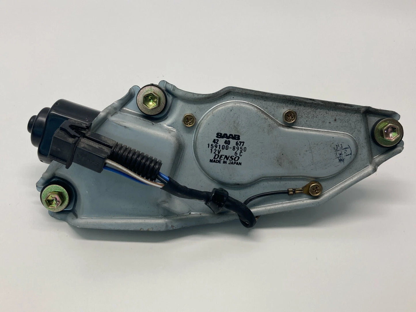 1999 2000 2001 2002 2003 SAAB 9-3 REAR WINDSHIELD WIPER MOTOR ASSEMBLY 4240677