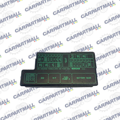 2002 Nissan Pathfinder 3.5L V6 Upper Fuse Box Relay Box Cover Trim Panel OEM