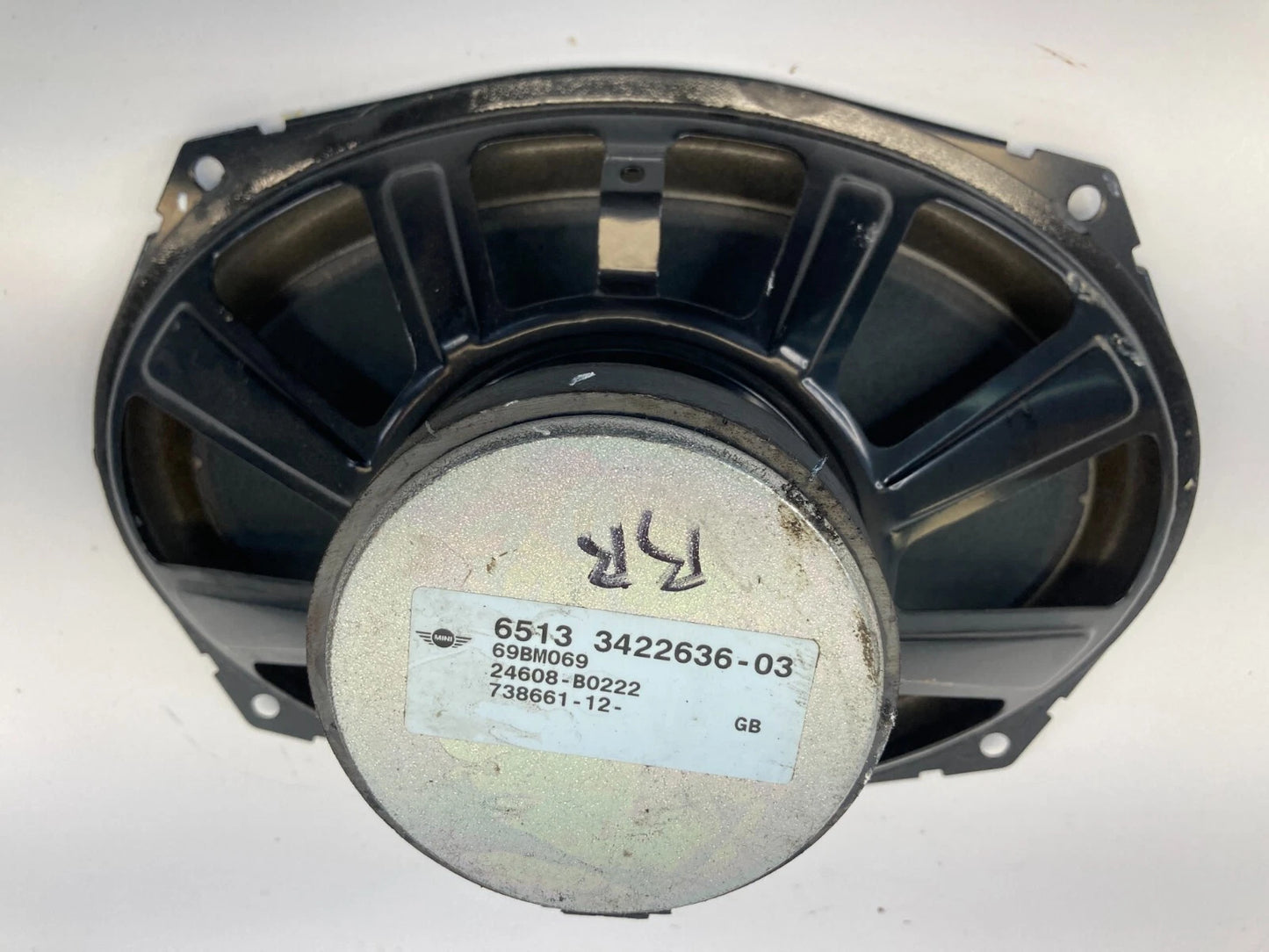 2007-2011 MINI COOPER REAR RIGHT BACK QUARTER PANEL SPEAKER 65133422636
