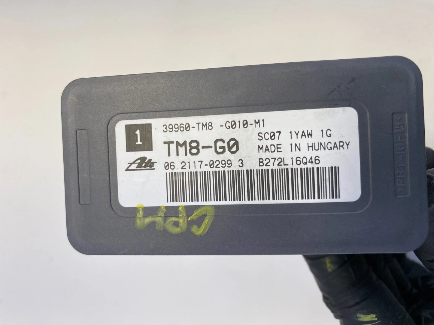 11-17 HONDA ODYSSEY TRACKING STABILITY CONTROL YAW RATE SENSOR OEM 39960-TM8-G01