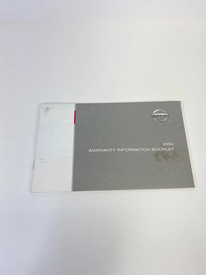 2004 04 NISSAN XTERRA OWNERS MANUAL GUIDE BOOK WARRANTY INFORMATION W CASE OEM