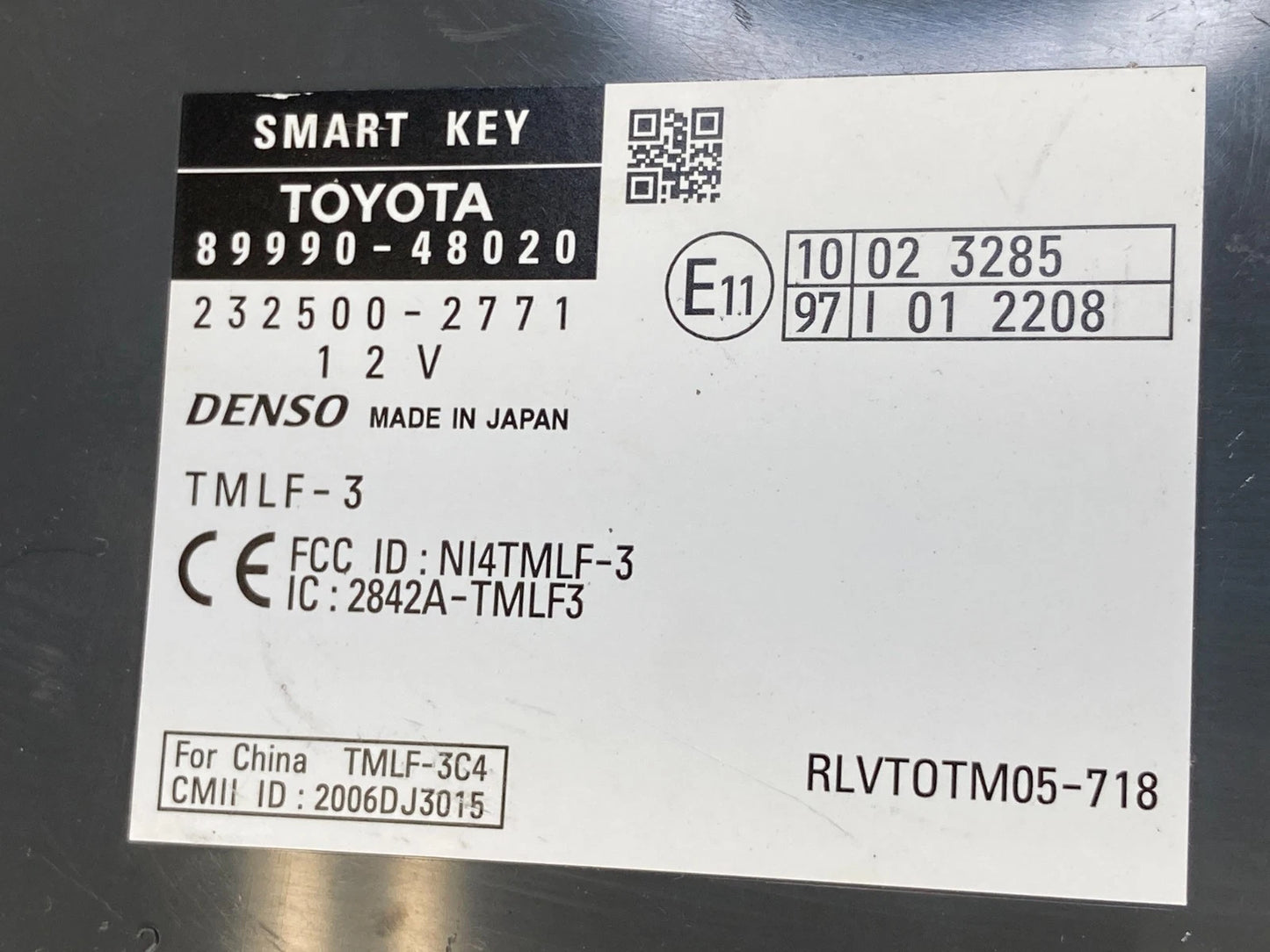 2008-2010 Toyota Highlander Smart Key Control Module 89990-48020 OEM