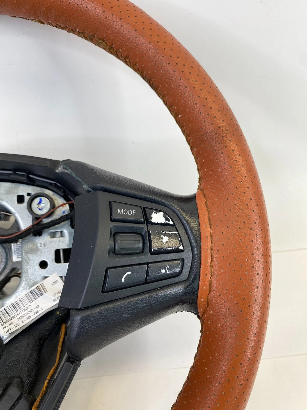 2011-2017 BMW X3 LEFT STEERING WHEEL W/ AUDIO & CRUISE CONTROL SWITCH BUTTON OEM