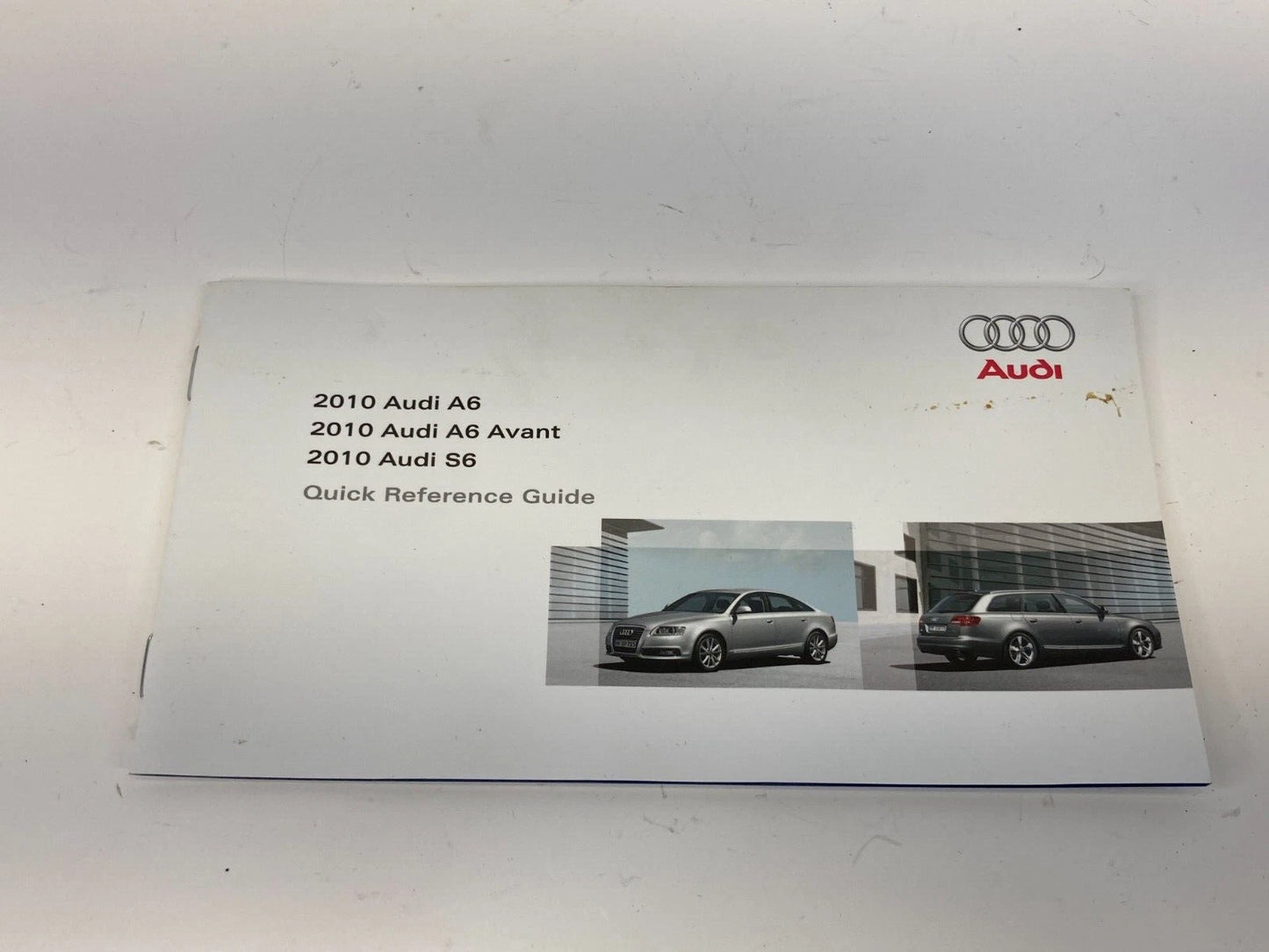 2010 AUDI A6 QUATTRO OWNERS MANUAL QUICK REFERENCE GUIDE BOOK SET W/ CASE OEM
