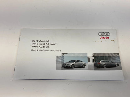 2010 AUDI A6 QUATTRO OWNERS MANUAL QUICK REFERENCE GUIDE BOOK SET W/ CASE OEM