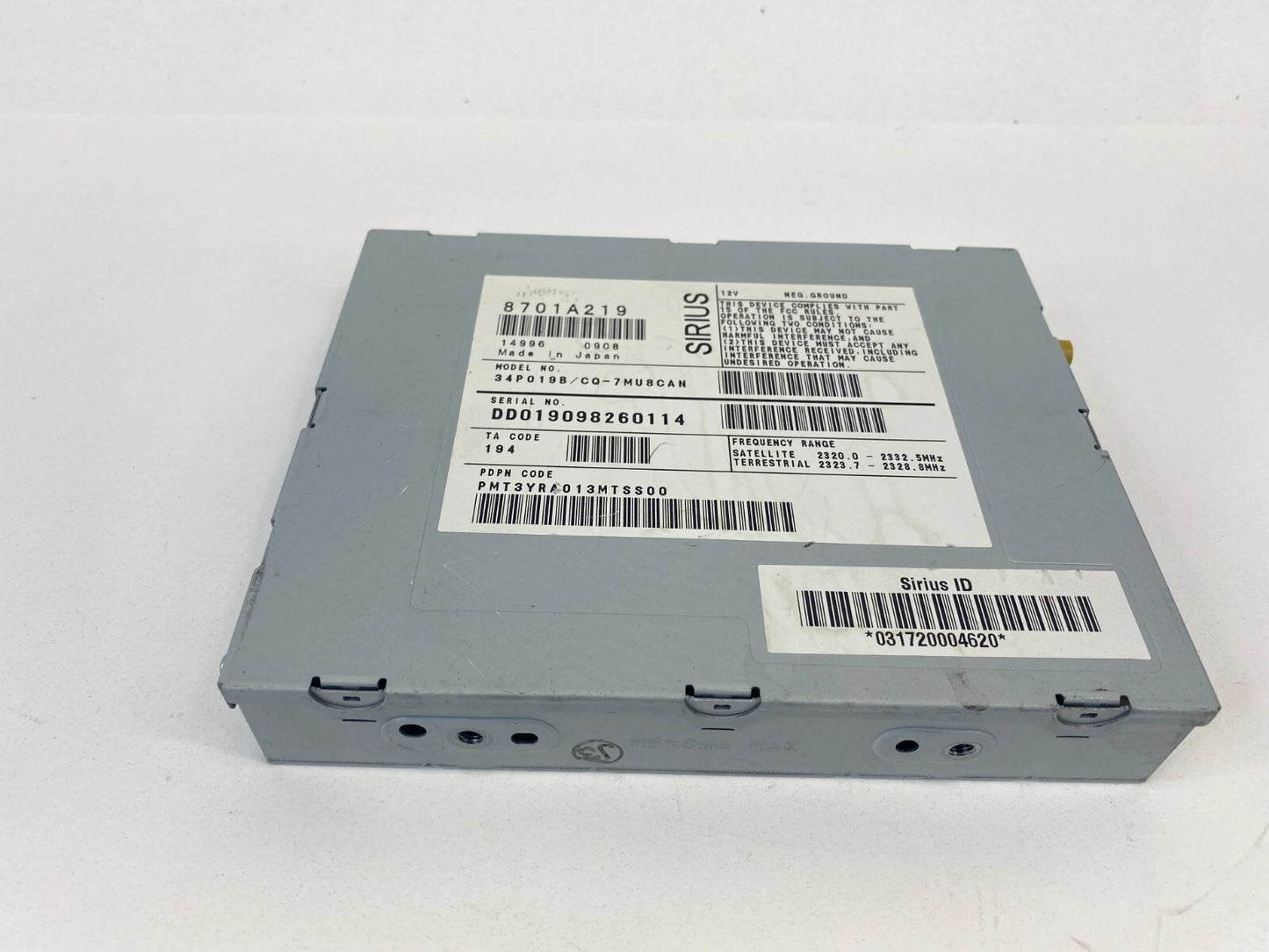 2009-2017 MITSUBISHI LANCER SIRIUS SATELLITE AUDIO CONTROL MODULE 8701A219 OEM