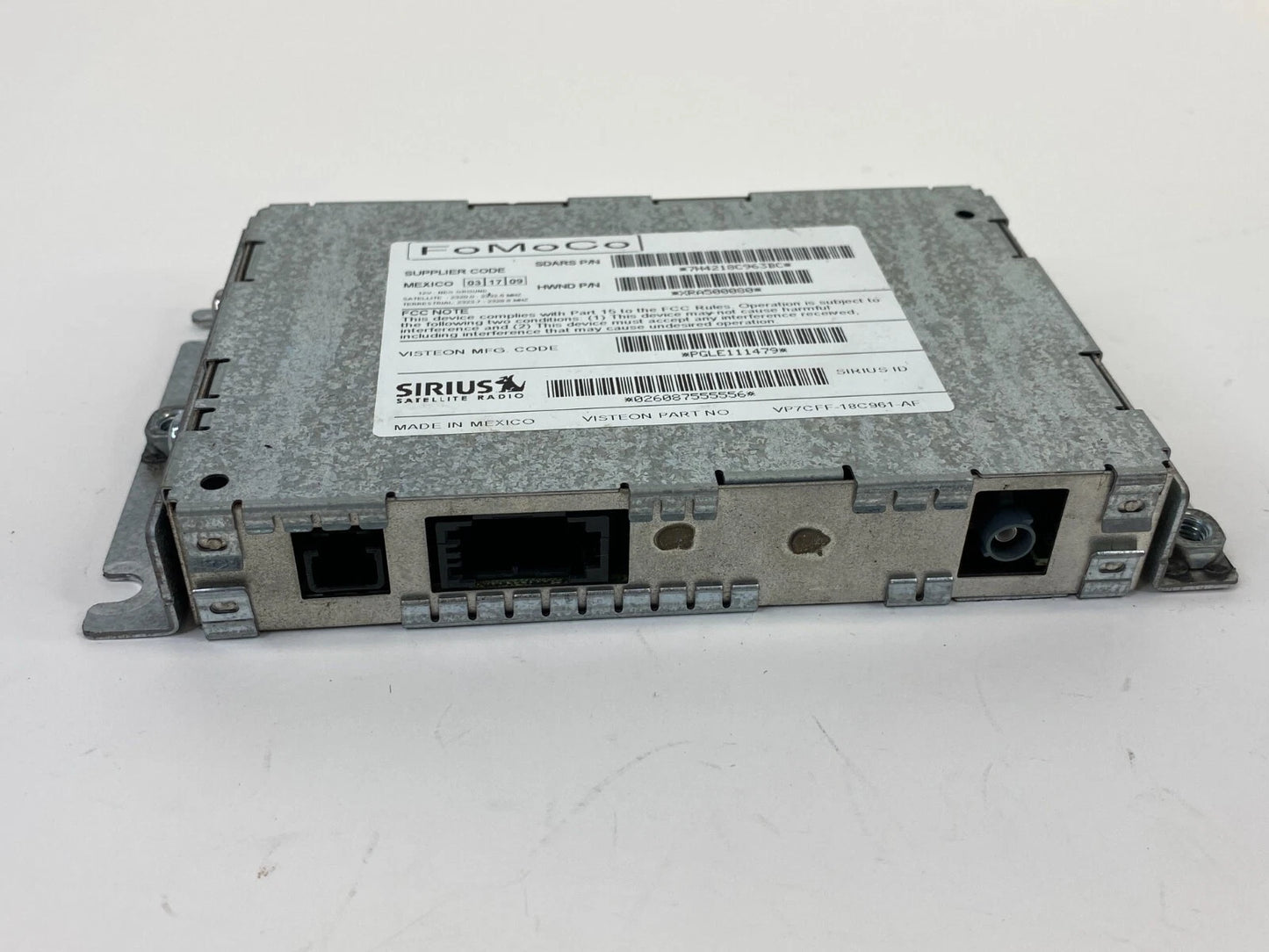 2007-2011 RANGE ROVER SPORT SIRIUS SATELLITE RADIO RECEIVER CONTROL MODULE UNIT