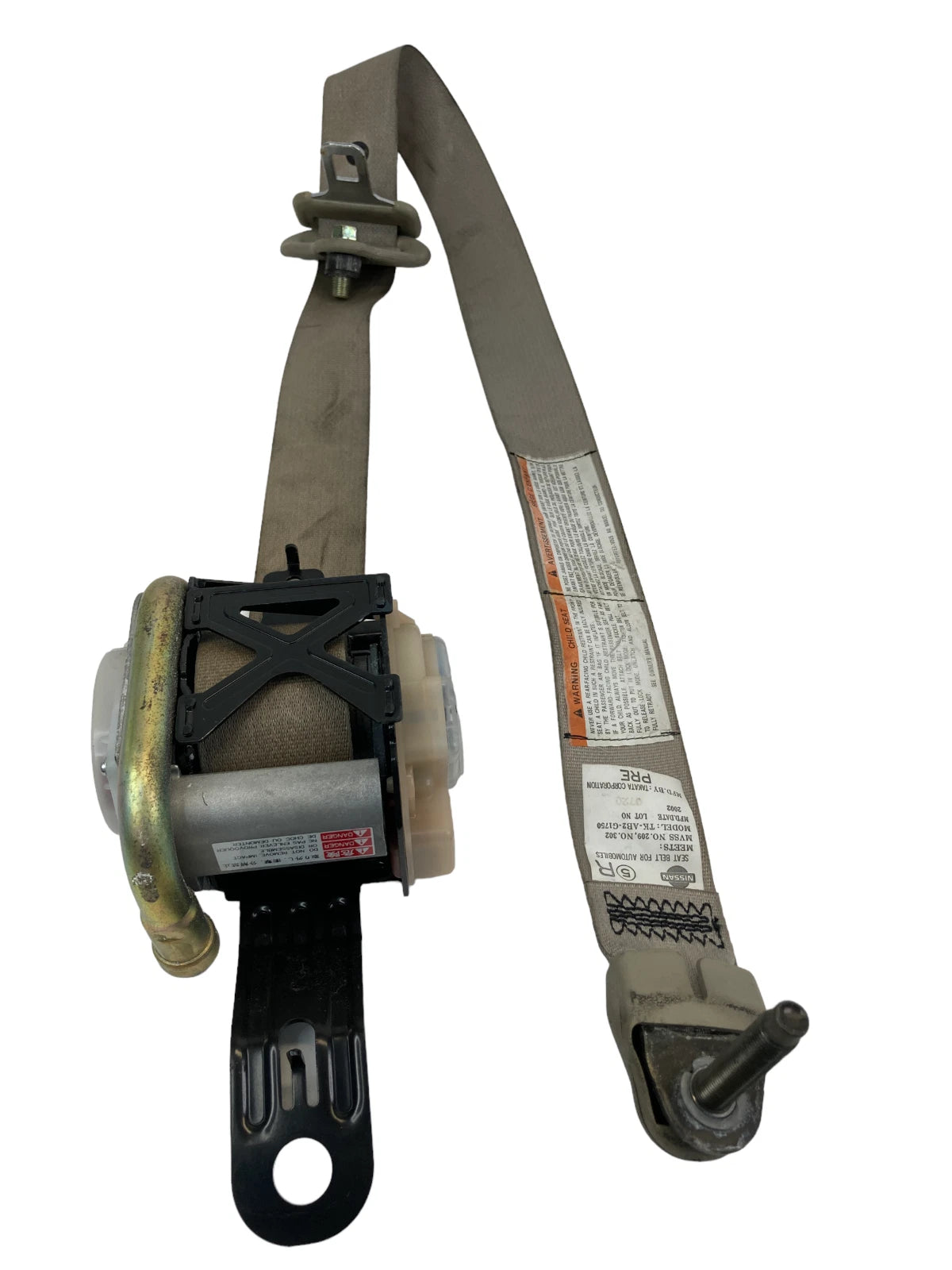 02 03 INFINITI QX4 SUV FRONT RIGHT SEAT BELT SHOULDER RETRACTOR TK-AB2-G1750 OEM