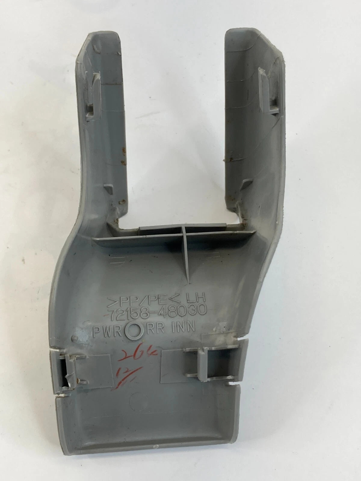 06-08 LEXUS RX400H REAR LEFT SEAT TRACK INNER COVER TRIM CAP 72158-48030 OEM