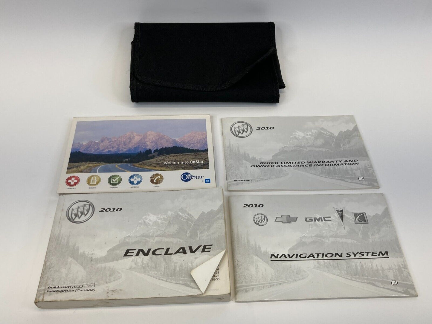 2010 Buick Enclave Owners Owner's Manual Warranty Navigation Book Set W/ Case