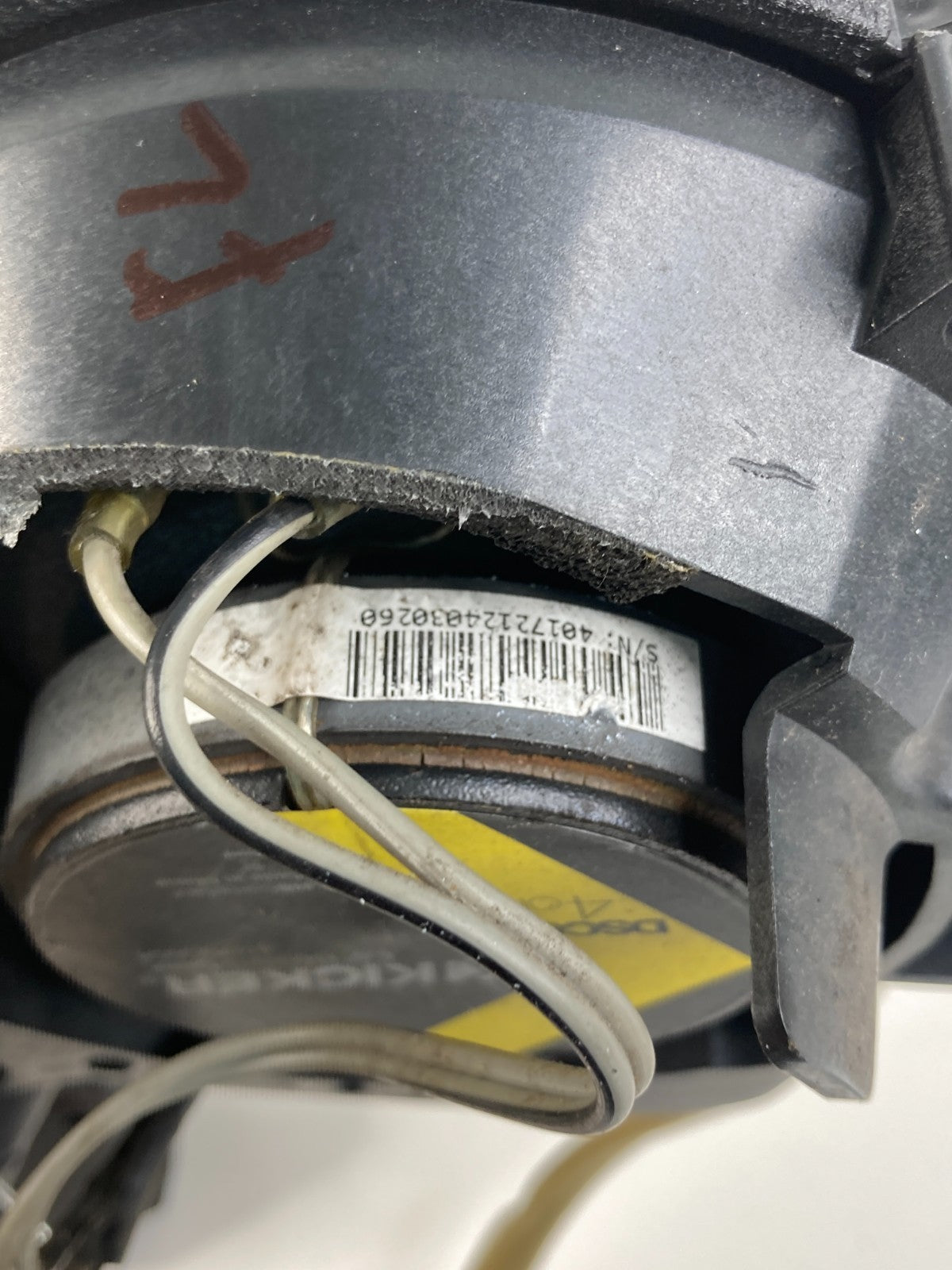 03-06 Saab 9-3 Sedan Front Left Side Door Speaker 41DSC654 KICKER Aftermaket