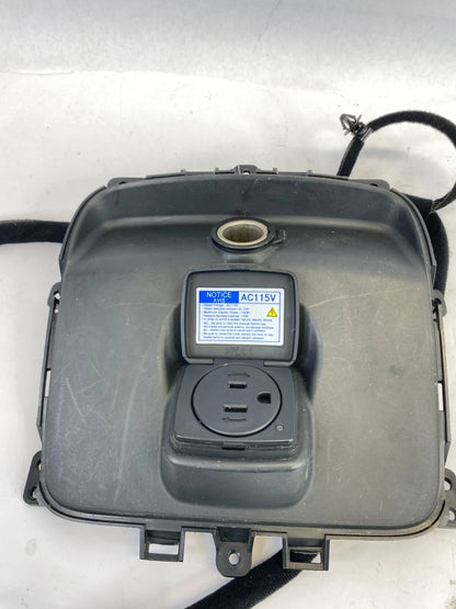 2014 2015 KIA SORENTO CENTER CONSOLE REAR POWER OUTLET BEZEL 115V ASSY OEM