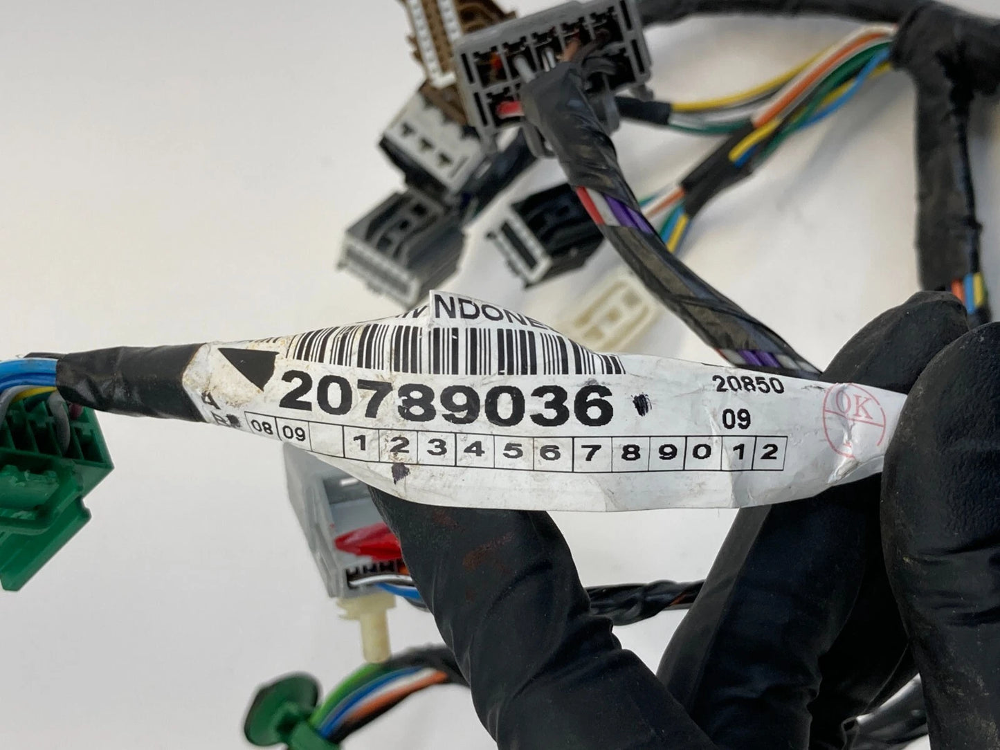 2010-2012 BUICK ENCLAVE FRONT LEFT SIDE DOOR WIRE WIRING HARNESS 20789036 OEM