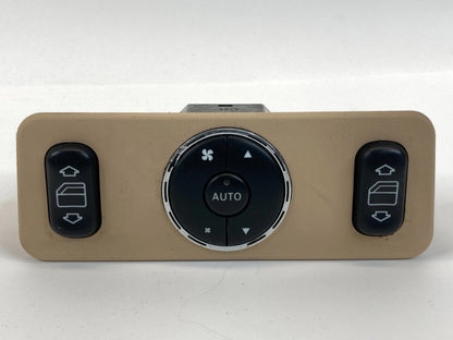 2002 2003 MERCEDES-BENZ ML 320 REAR WINDOW SWITCH W/ CLIMATE CONTROL A1638200326