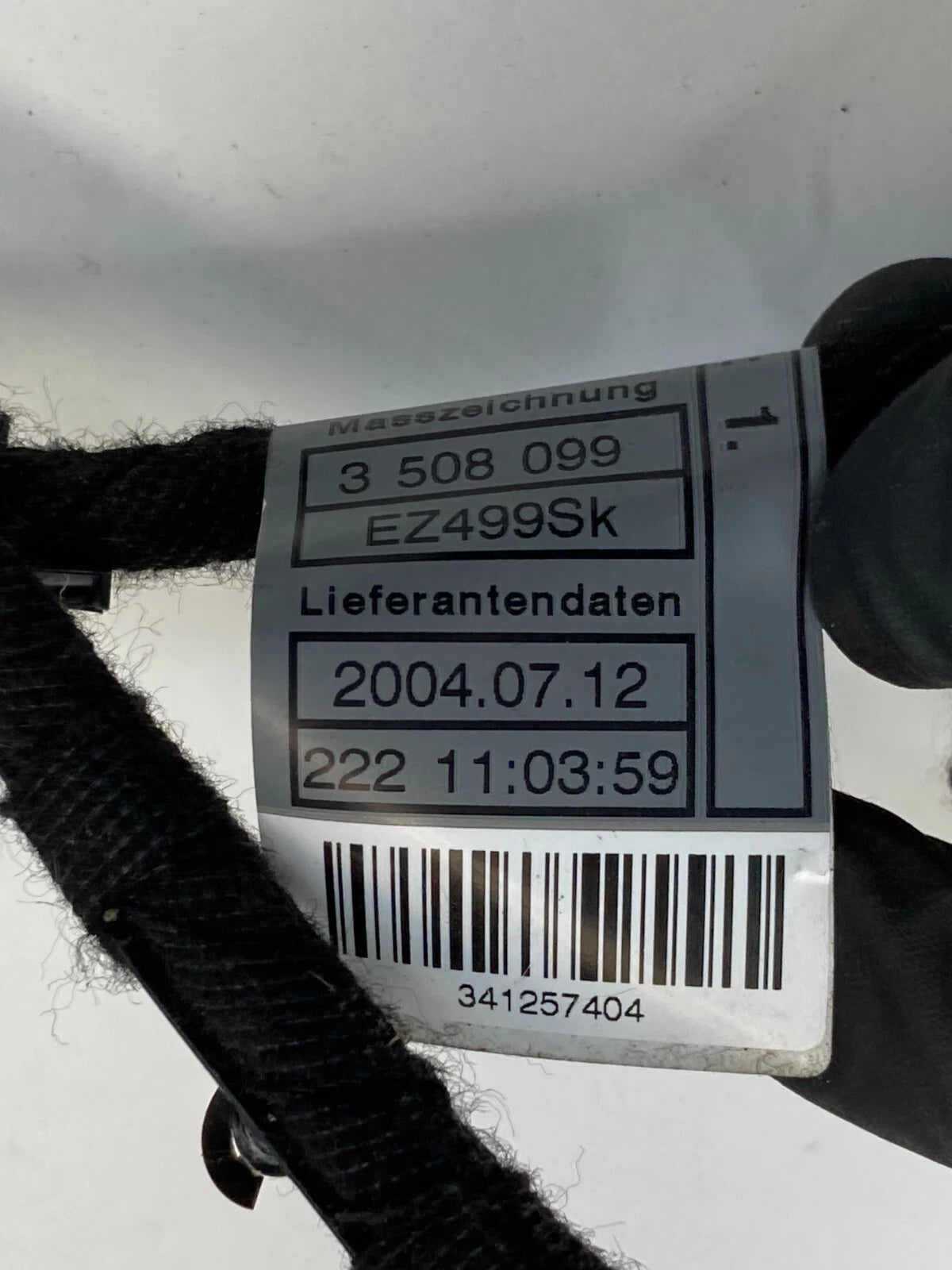 2004 2005 2006 BMW X3 REAR RIGHT DOOR PANEL WIRE WIRING HARNESS 3508099 OEM
