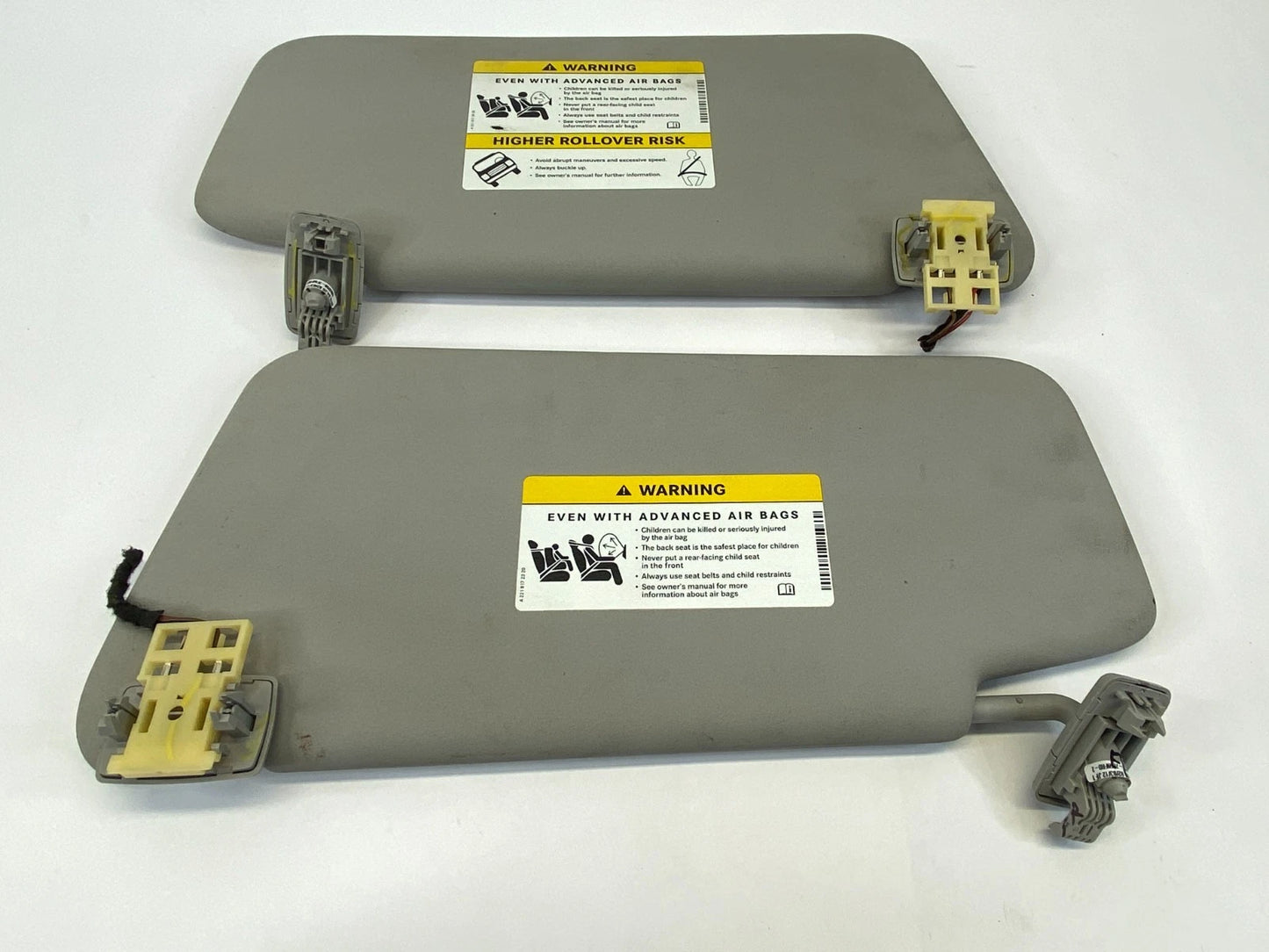 2010-2015 MERCEDES BENZ GLK350 LEFT & RIGHT SUN VISOR SUNVISOR SET W/ LIGHT OEM