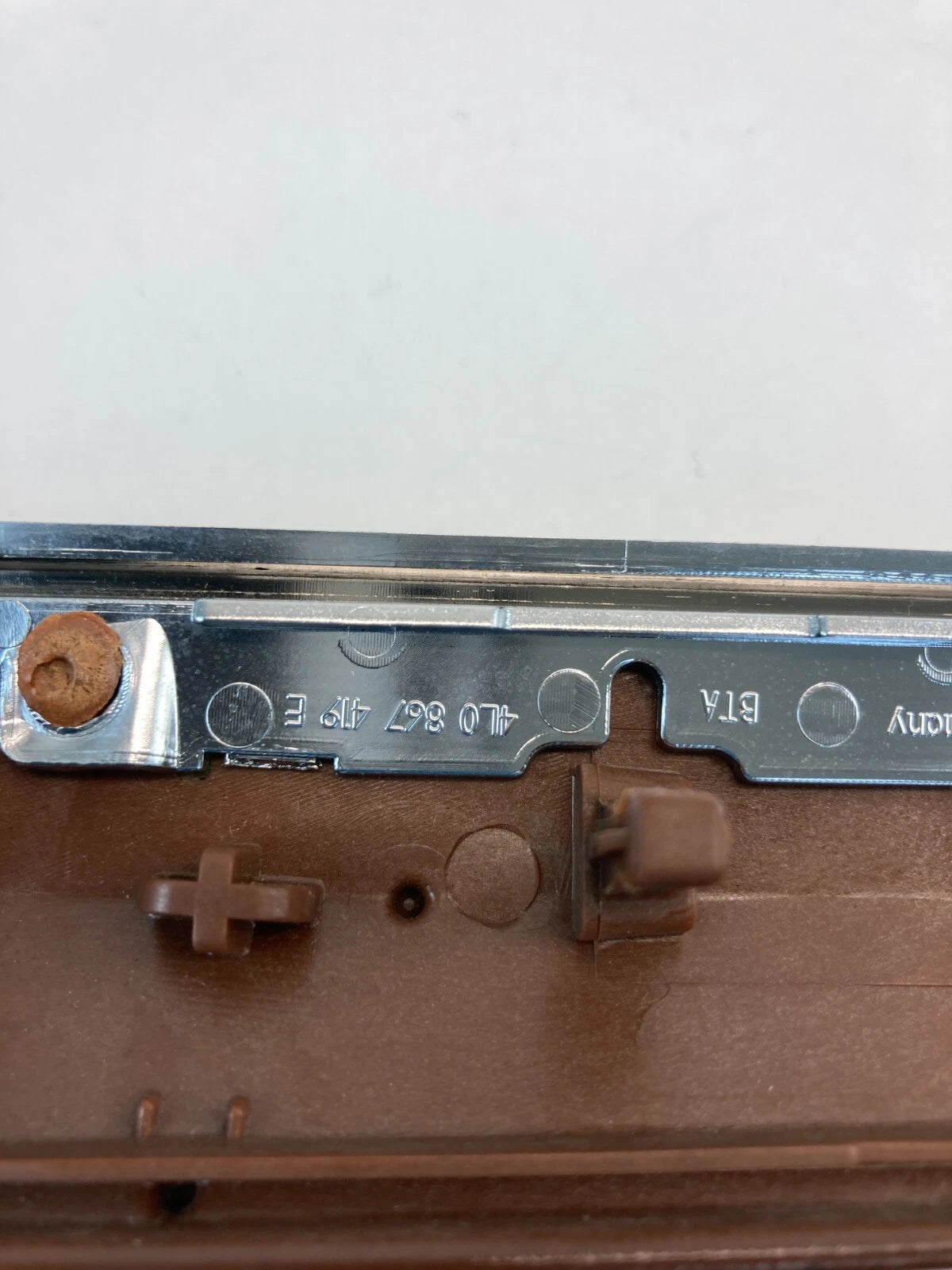 07-15 AUDI Q7 REAR LEFT INNER DOOR PANEL TRIM BEZEL MOLDING WOOD 4L0-867-419