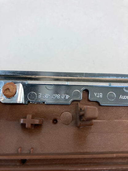 07-15 AUDI Q7 REAR LEFT INNER DOOR PANEL TRIM BEZEL MOLDING WOOD 4L0-867-419