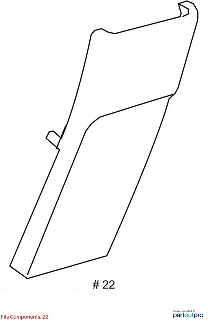 2010 2011 TOYOTA PRIUS REAR CENTER CONSOLE PANEL COVER CAP TRIM 58923-47020 OEM