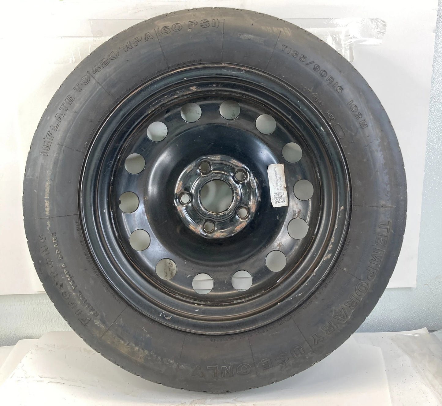 12-15 VOLKSWAGEN PASSAT EMERGENCY SPARE TIRE WHEEL COMPACT DONUT T135/90R16 102M